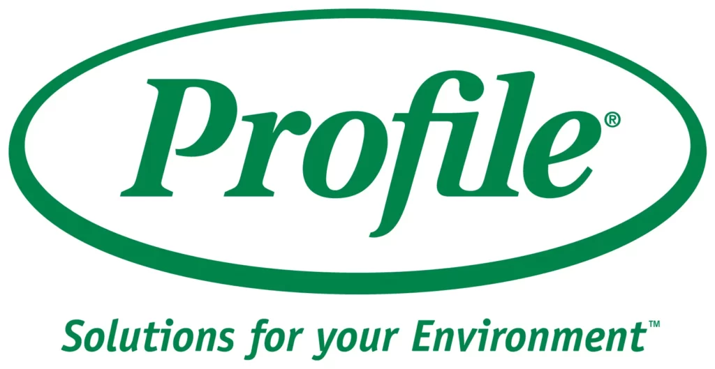The Profile logo featuring a green oval and the text "Profile Solutions for your Environment"