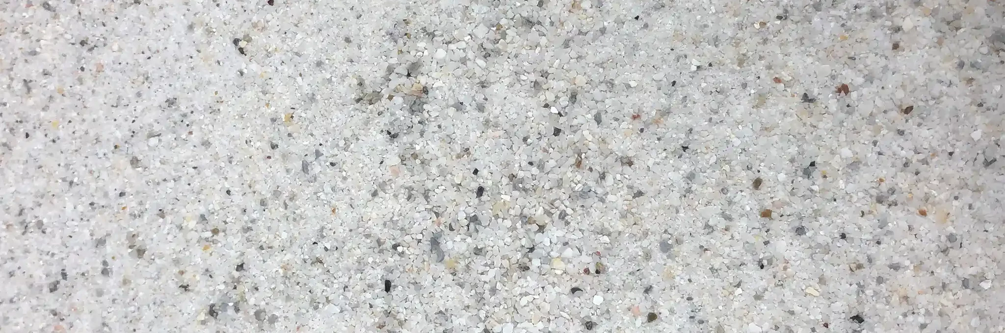 A close-up view of Premier White sand.